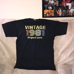 Port & company ring spun large vintage 1981 original parts shirt 💕